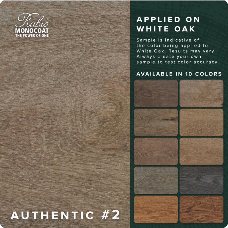 Rubio Monocoat Pre-Aging Wood Pre-Treatment, 200 ftÂ² - Authentic 2 | Non-Reactive Water-Based Wood Stain | Aged Look for All Indoor Wooden Surfaces & Furniture | Use with Oil Plus 2C | 1 Liter - Image 2